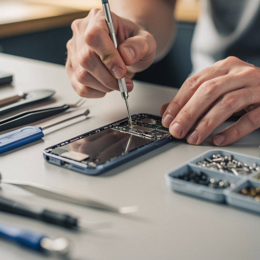 PHONE KARMA expert technician performing quality phone screen repair in San Diego